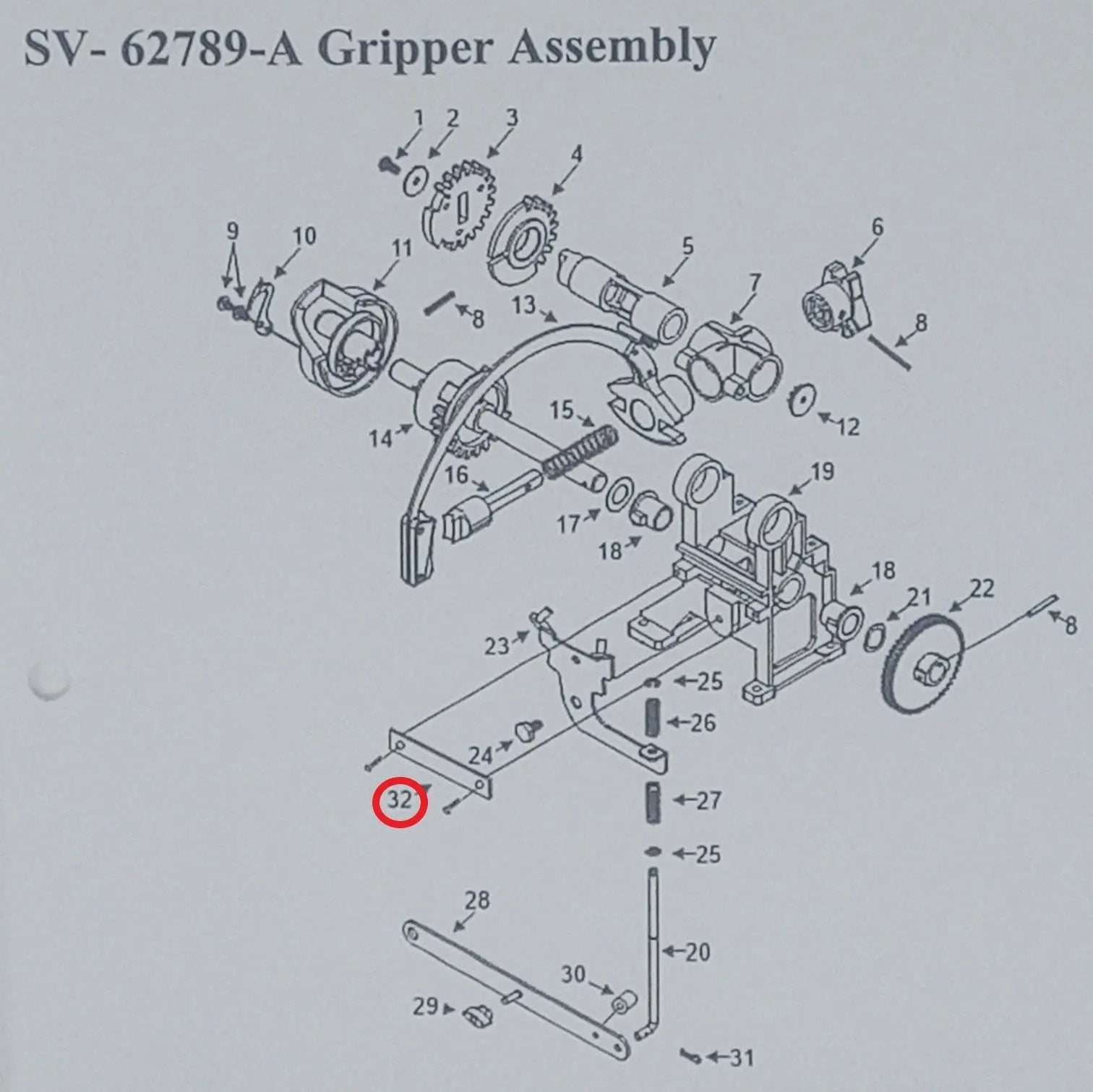 rock-ola-gripper-reverse-retainer-bracket-62746-mechanismus-ersatzteil-f-r-vinyl image 2