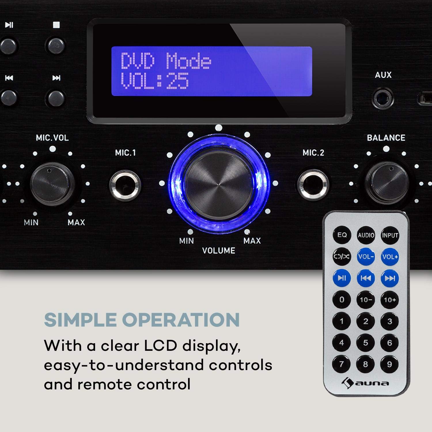 auna-amp-5-bt-hifi-verst-rker-2x50w-mit-bluetooth-usb-sd-und-mikrofon-schwarz image 5