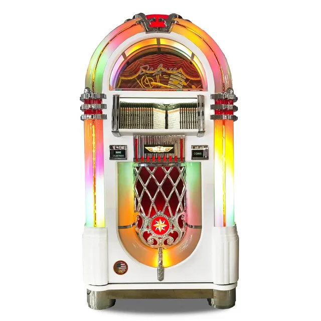 rock-ola-bubbler-cd-8-jukebox-gloss-white-cd-musikbox image 1
