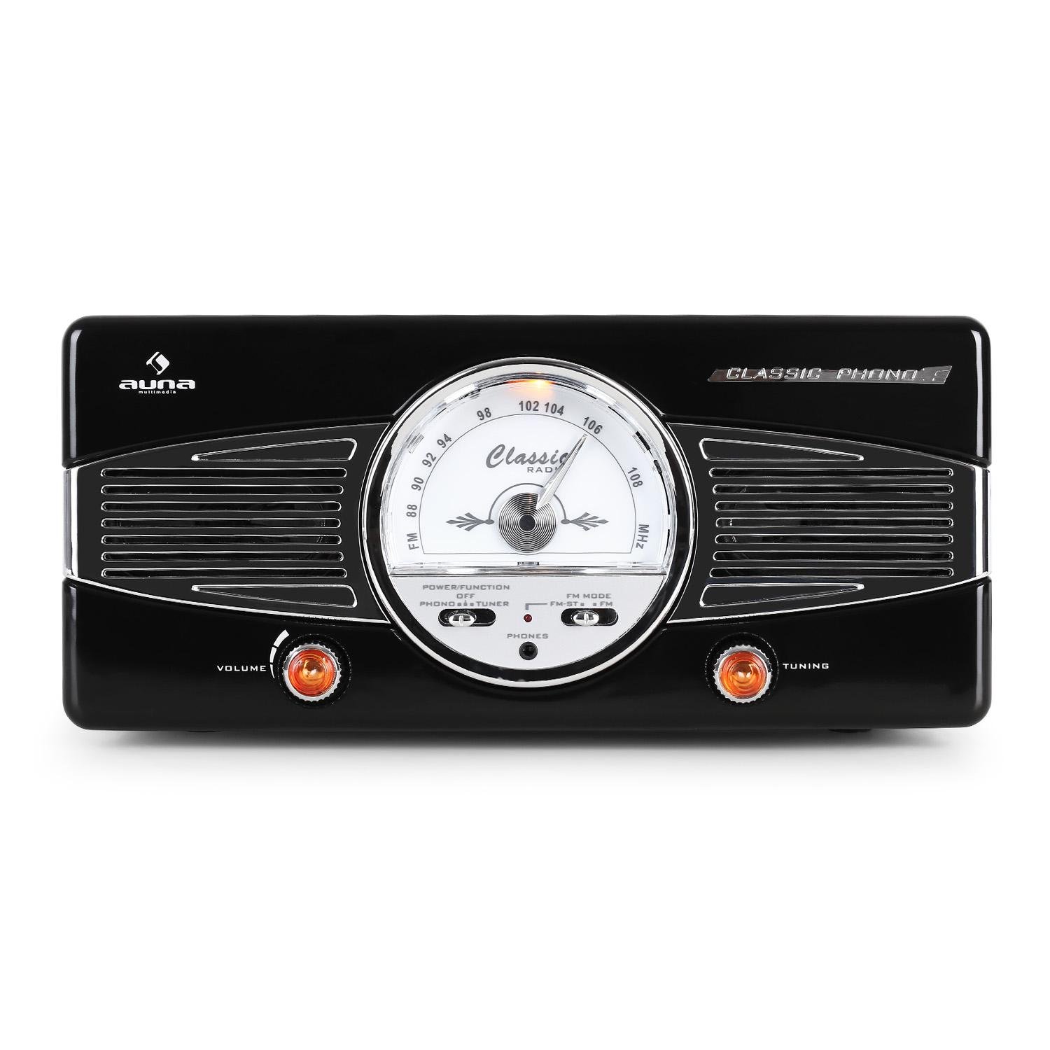 auna-mg-tt-82b-retroanlage-mit-plattenspieler-und-ukw-radio-schwarz image 3