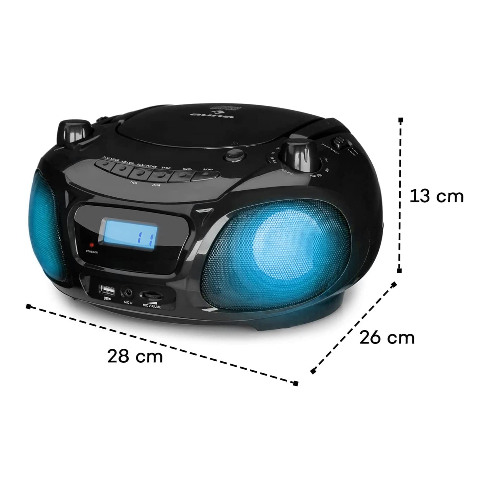 auna-boombox-cd-radio-mit-mikrofon-und-bluetooth-tragbar-2 image 7