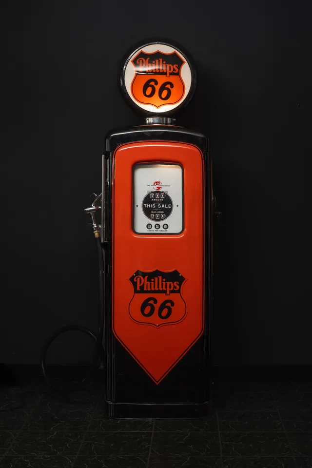 sound-leisure-phillips-66-vintage-petrol-pump-zapfs-ule-restauriert image 1