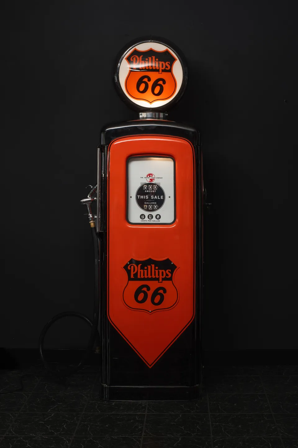 sound-leisure-phillips-66-vintage-petrol-pump-zapfs-ule-restauriert image 1
