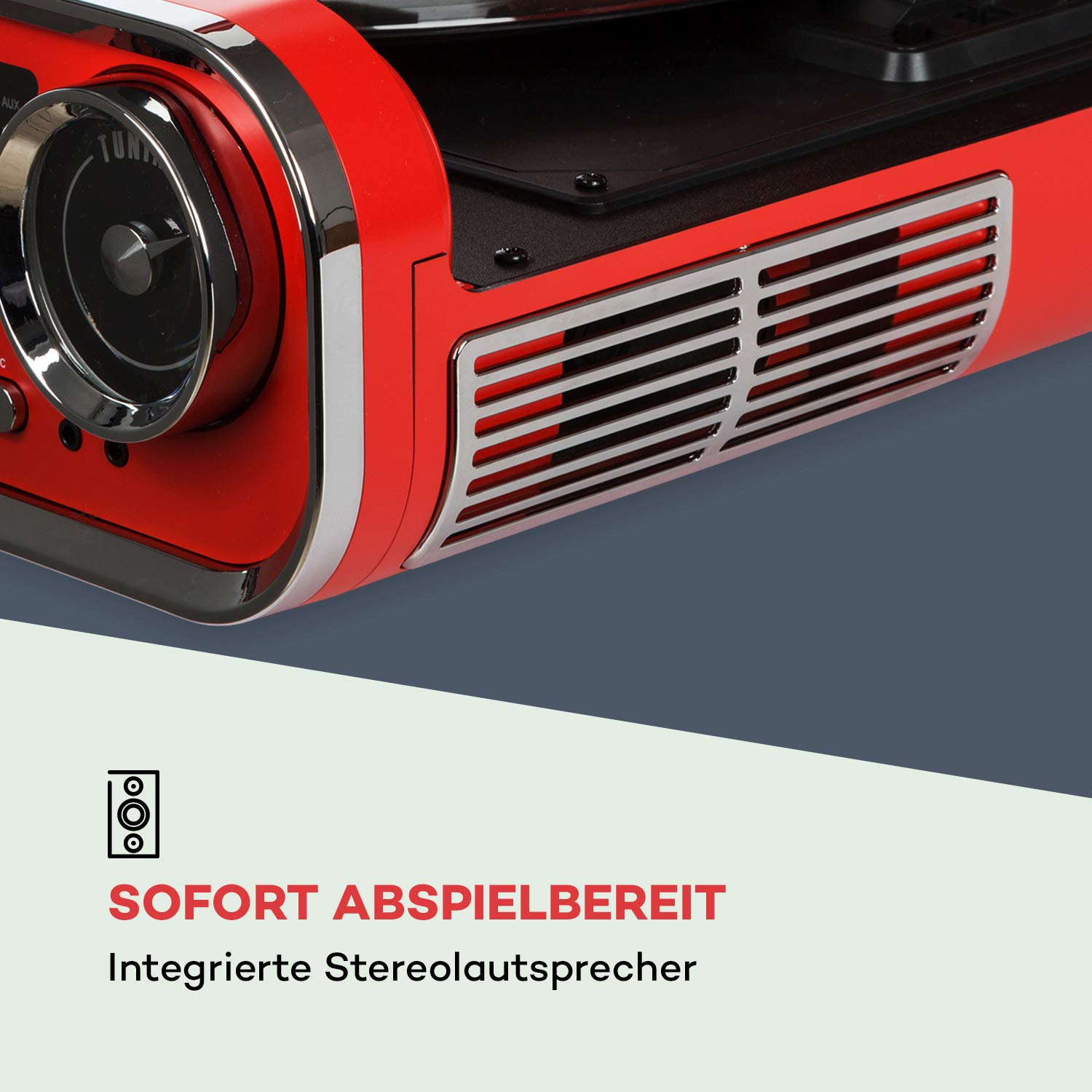 auna-challenger-lp-plattenspieler-mit-stereolautsprecher-bluetooth-und-ukw-radio image 5