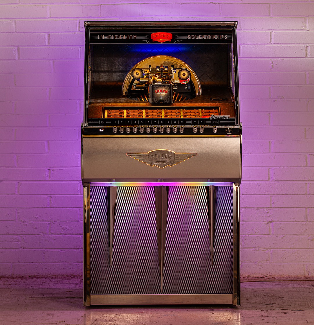 sound-leisure-streamliner-rocket-vinyl-jukebox-ex-demo image 3
