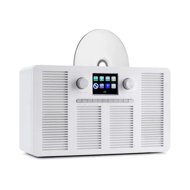 auna-vertico-internetradio-mit-slot-in-cd-player-dab-bluetooth-wei image 1