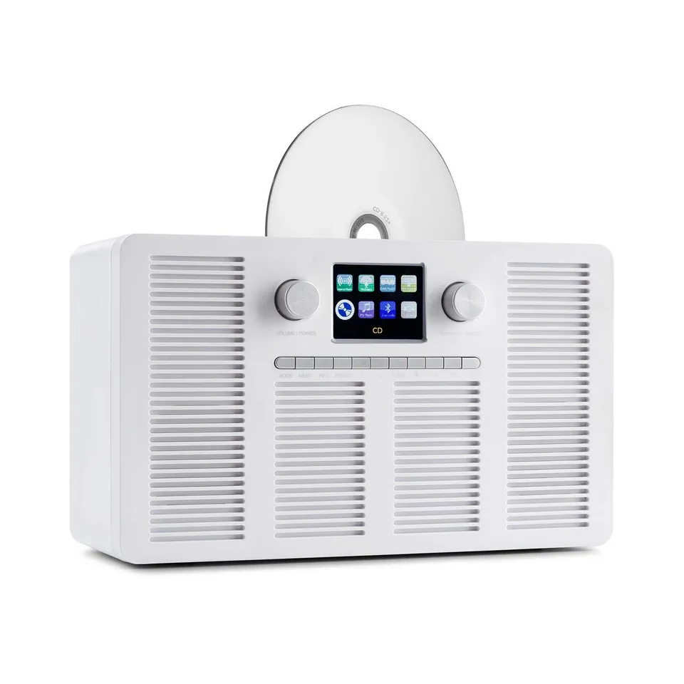auna-vertico-internetradio-mit-slot-in-cd-player-dab-bluetooth-wei image 1