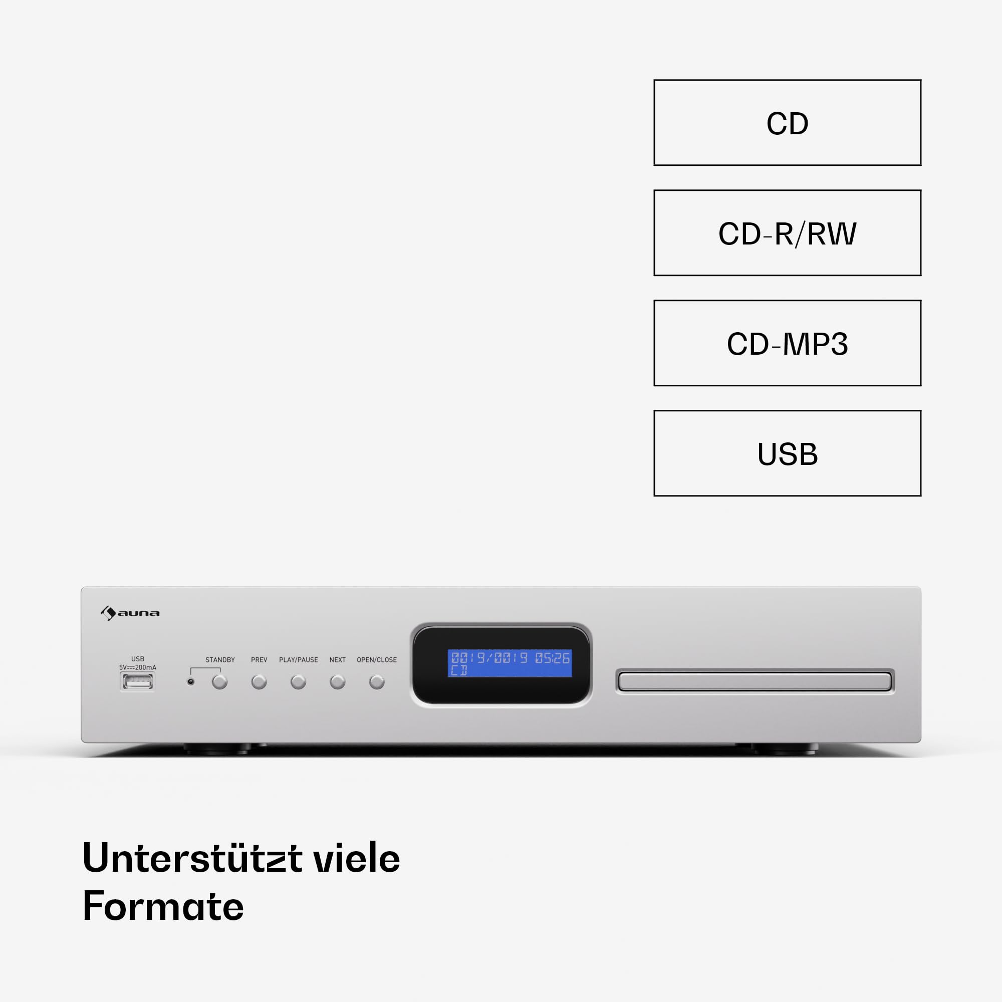 auna-art22-hifi-cd-player-mit-slot-in-usb-und-fernbedienung-silber image 3