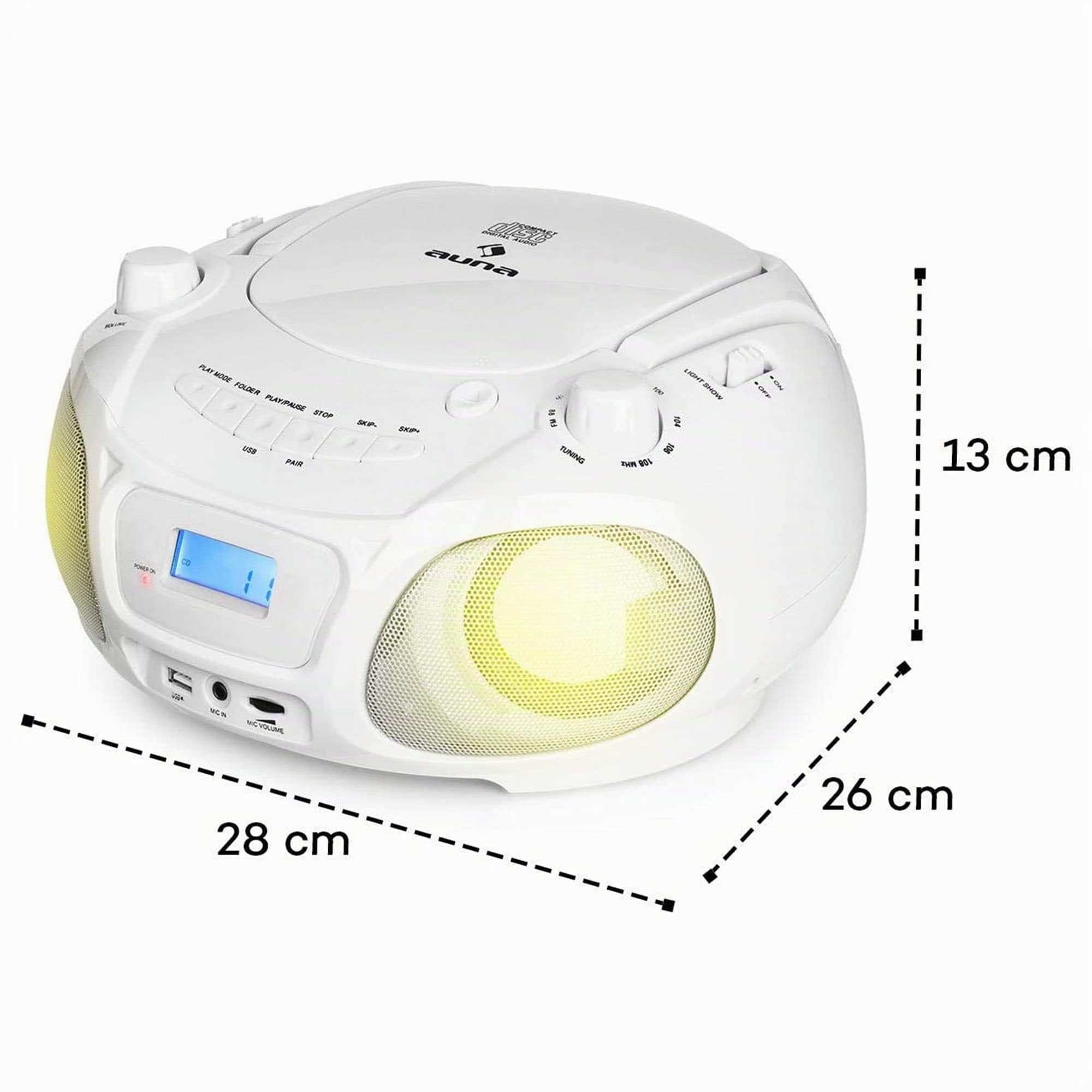 auna-kara-boombox-tragbares-cd-radio-f-r-kinder-mit-mikrofon-bluetooth-usb-und-l image 7