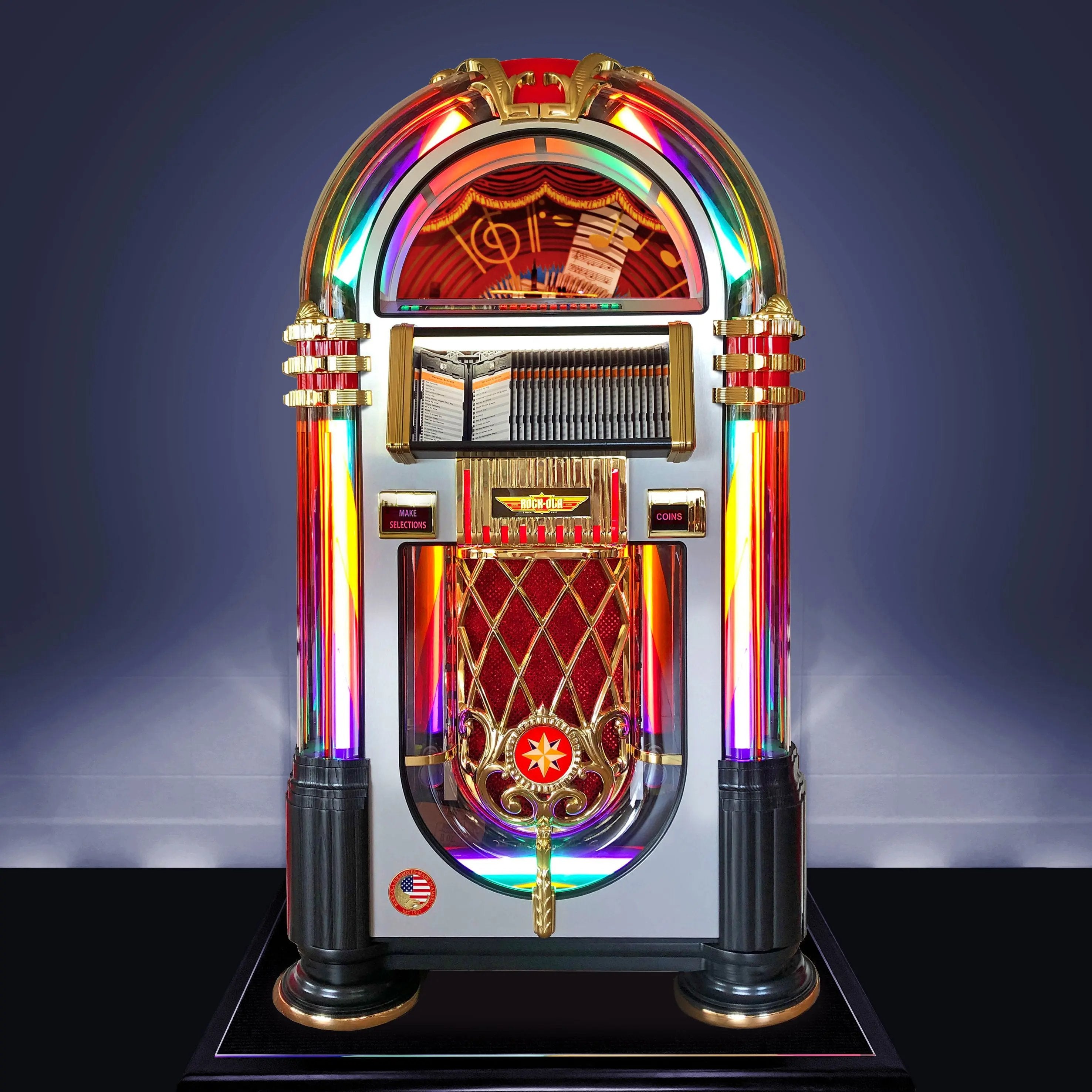 rock-ola-bubbler-cd-jukebox-crystal-edition-silber image 2