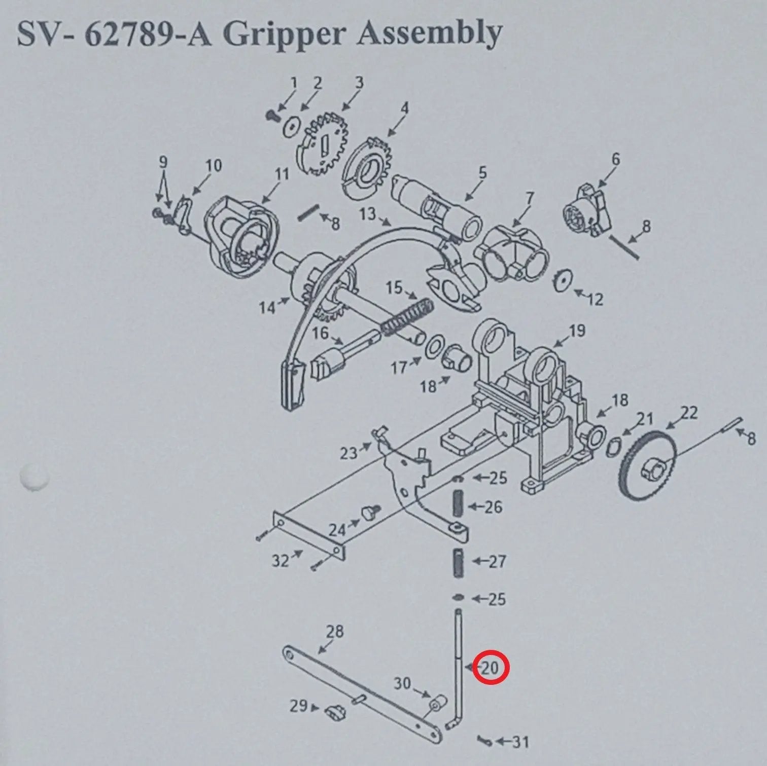 rock-ola-connecting-rod-vinyl-rb-8e-52202-mechanik-ersatzteil image 2
