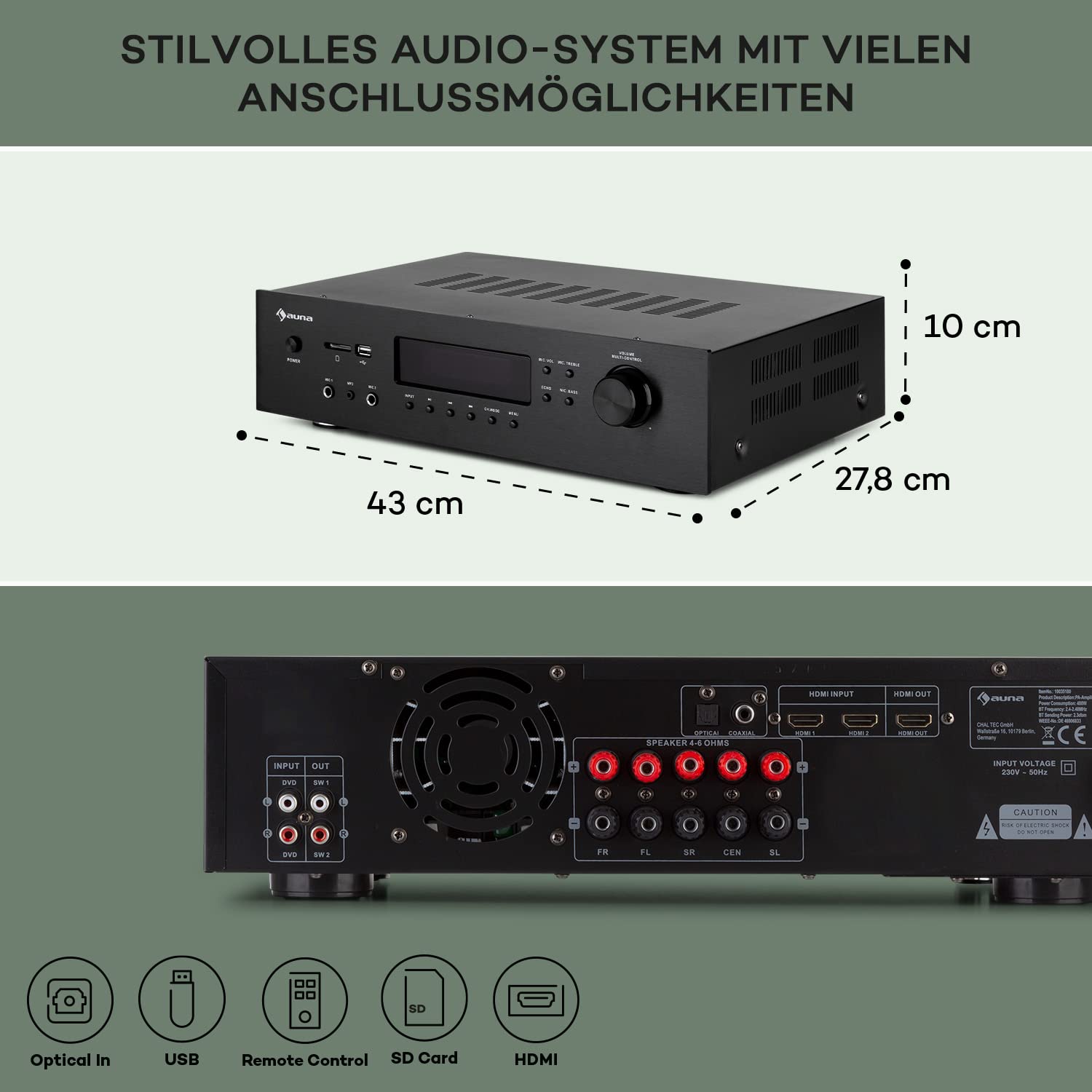 auna-mini-hifi-verst-rker-mit-bluetooth-5-kanal-stereo-verst-rker-mit-fernbedien image 6