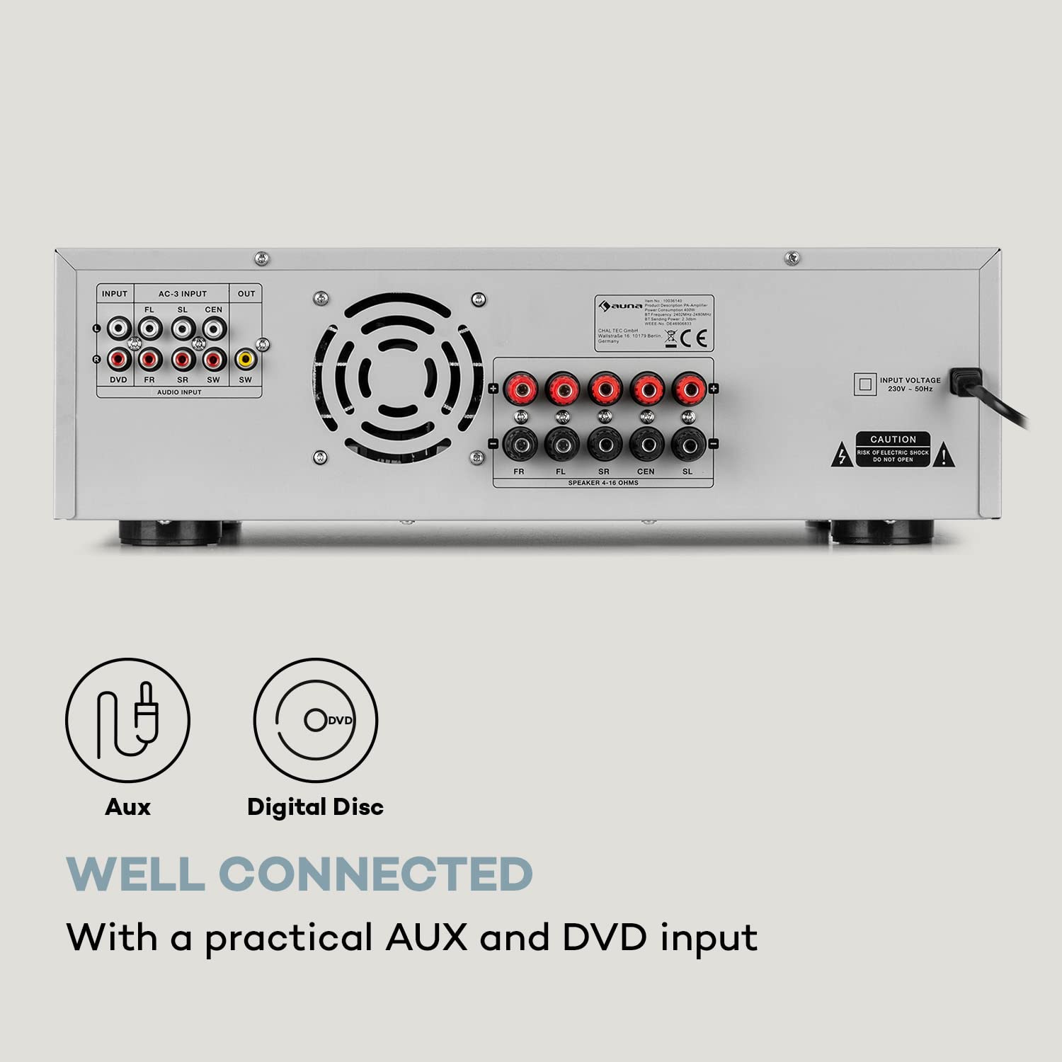 auna-amp-5100-bt-5-1-surround-verst-rker-390-watt-mit-bluetooth-und-vu-meter-wei image 7