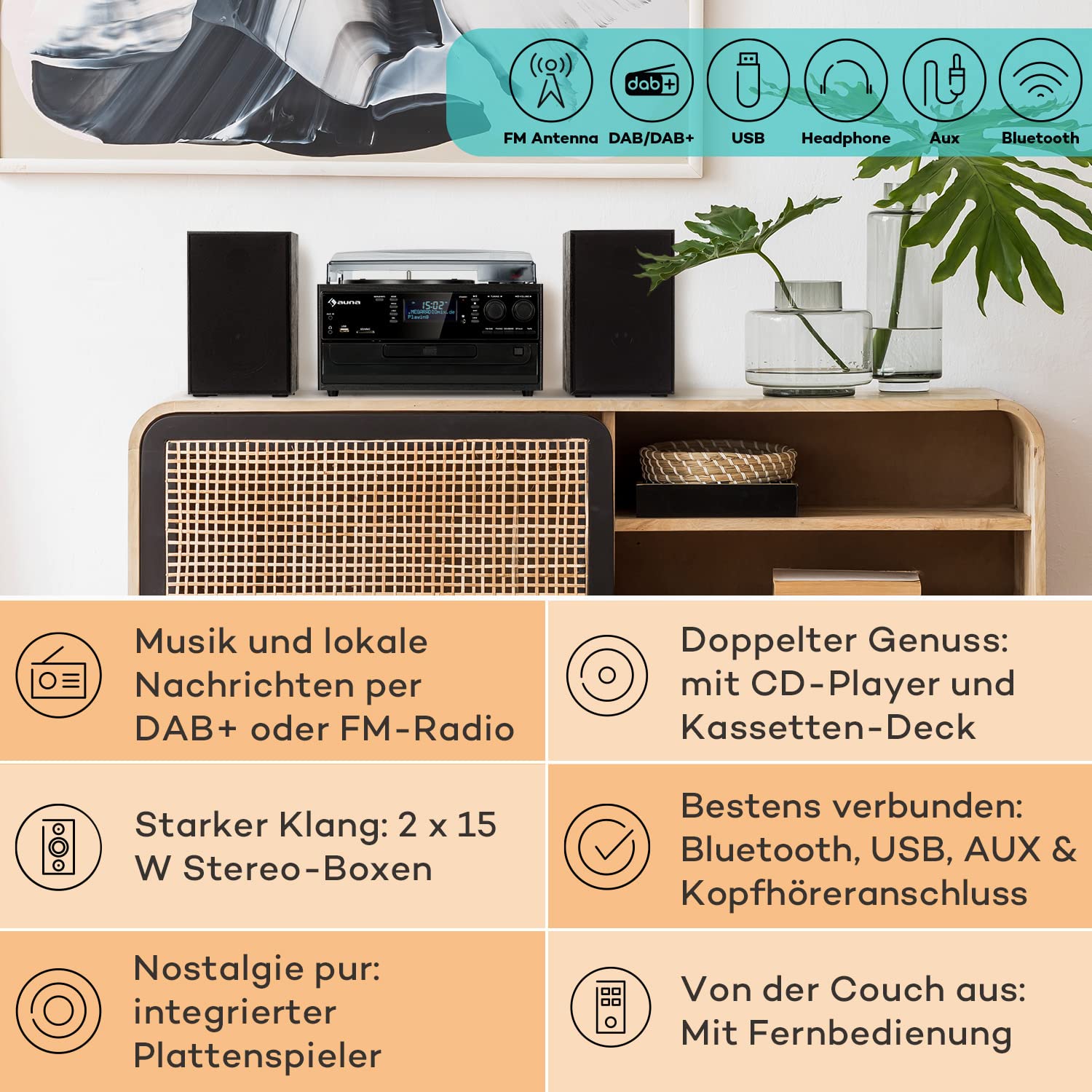 auna-plattenspieler-mit-lautsprecher-cd-usb-dab-radio-und-bluetooth-im-retro-des image 2