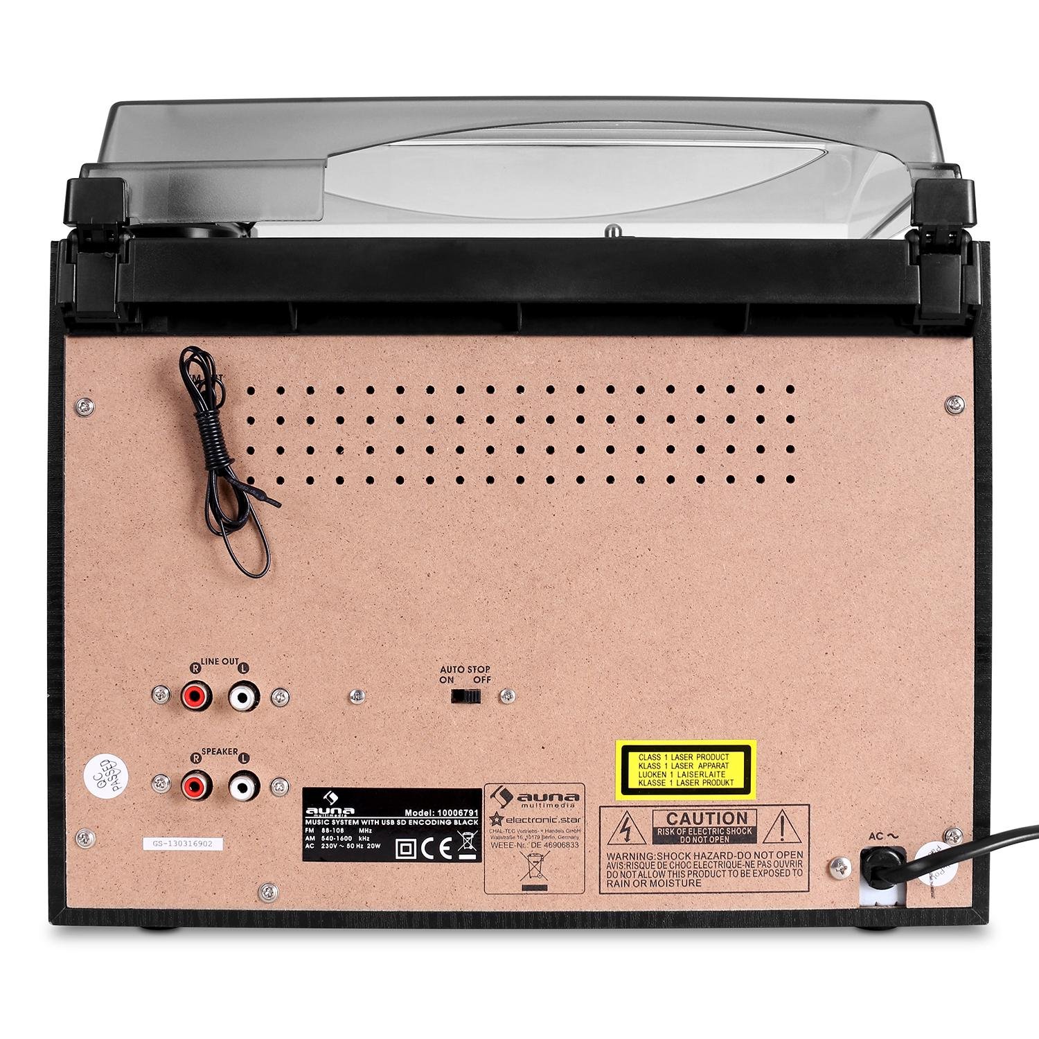 auna-388-bt-stereoanlage-mit-plattenspieler-cd-kassette-schwarz image 4