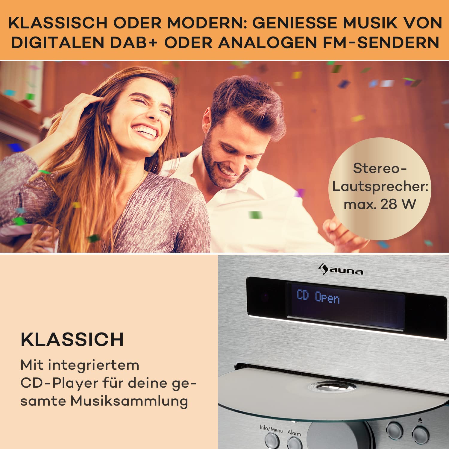 auna-silver-star-cd-player-mit-dab-und-ukw-radio-bluetooth-holz-optik-braun image 3