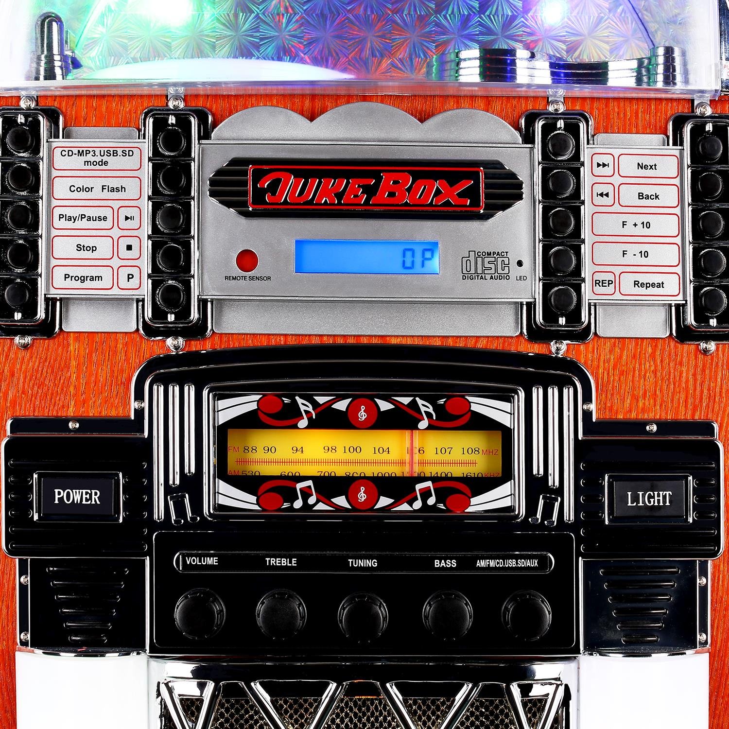 auna-graceland-xxl-jukebox-retro-musikbox-mit-cd-und-led-t-rkis image 5