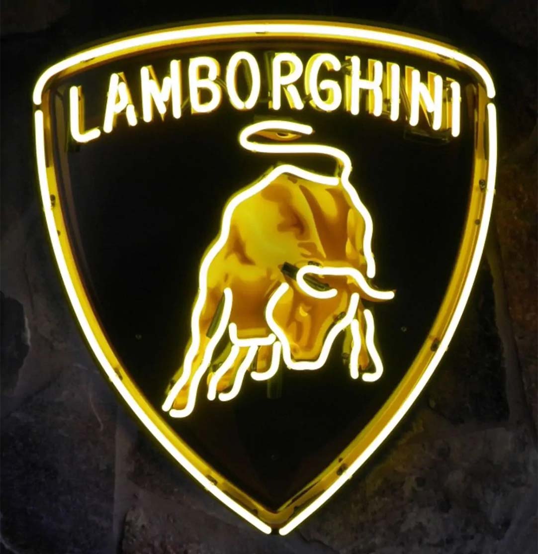 sound-leisure-neon-schild-lamborghini-logo-60-x-66-cm image 1