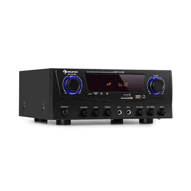 auna-amp-2-bt-hifi-verst-rker-2x50w-rms-bluetooth-usb-schwarz image 1