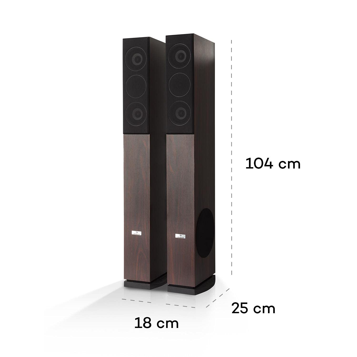 auna-line-4707-standlautsprecher-paar-4-wege-hifi-960-watt-braun image 7