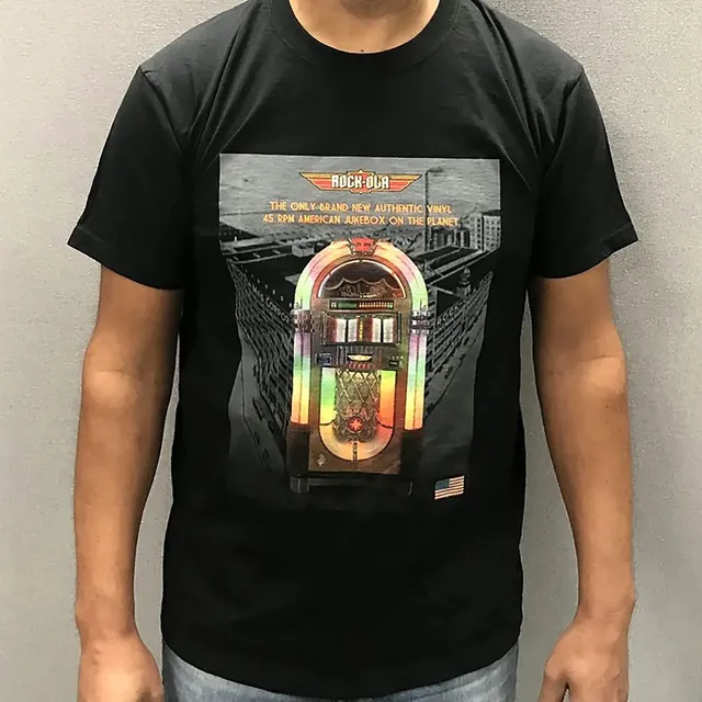 rock-ola-vinyl-45-t-shirt-unisex-crew-neck-kurzarm image 1