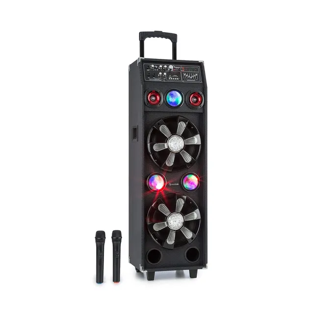auna-disgo-box-2100-pa-anlage-100w-mit-akku-led-bluetooth-schwarz image 1