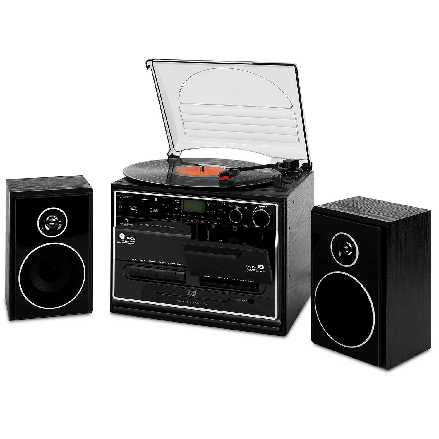 auna-388-bt-stereoanlage-mit-plattenspieler-cd-kassette-schwarz image 7