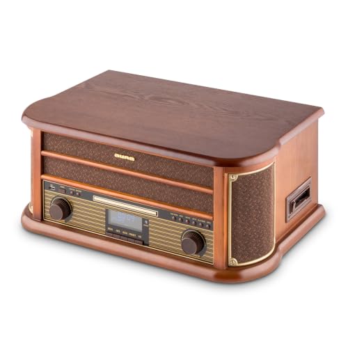 auna-retro-plattenspieler-mit-lautsprecher-cd-usb-und-3-geschwindigkeiten image 4
