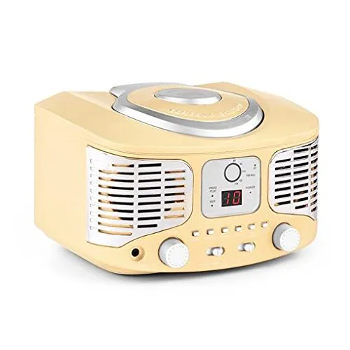 auna-rcd320-nostalgie-cd-radio-stereoanlage-mit-ukw-und-aux-creme image 1