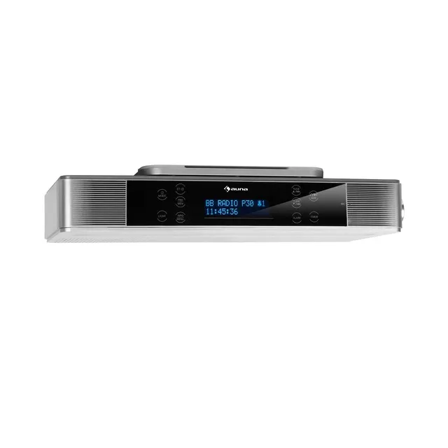 auna-kr-140-unterbau-k-chenradio-dab-ukw-bluetooth-silber image 1