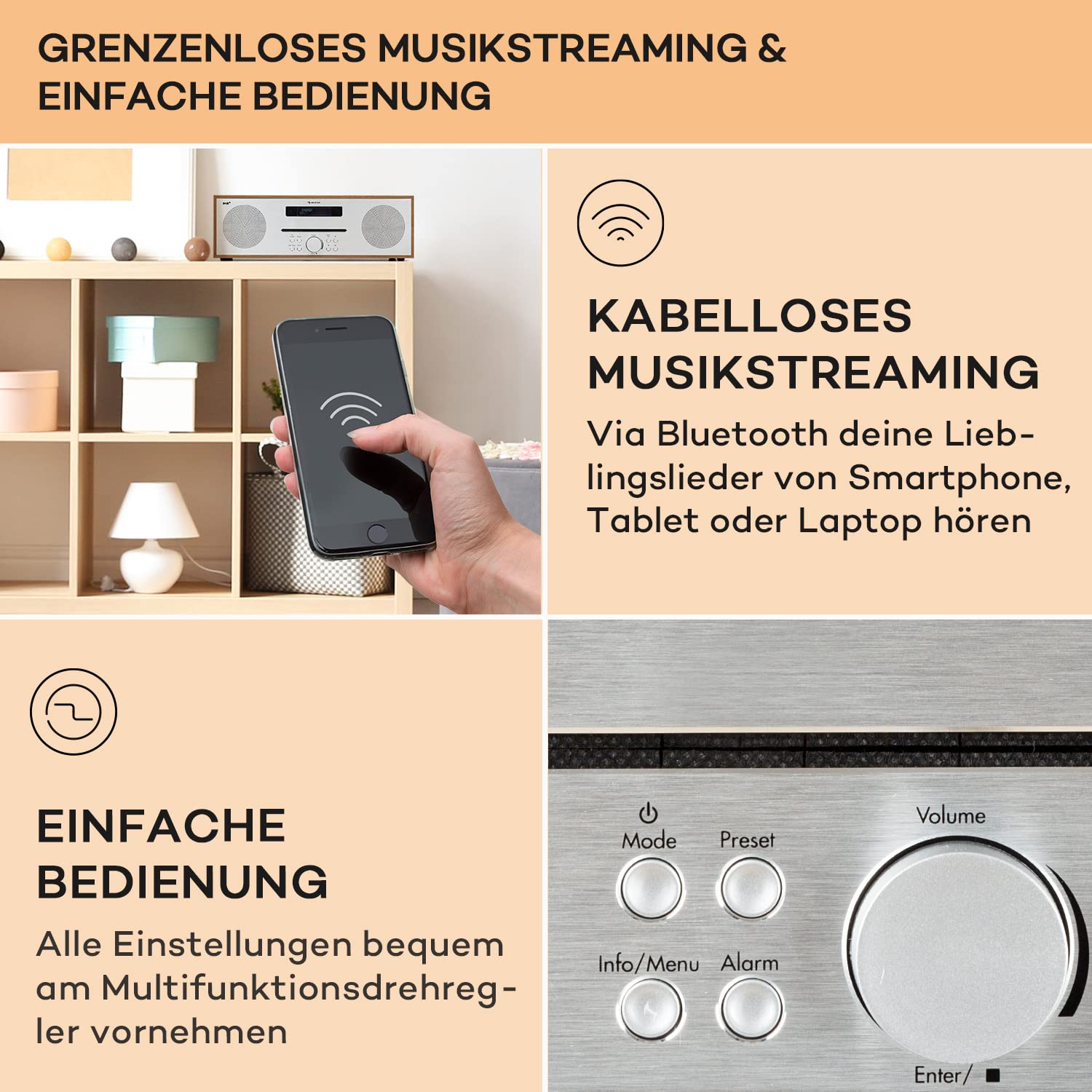 auna-silver-star-cd-player-mit-dab-und-ukw-radio-bluetooth-holz-optik-braun image 4