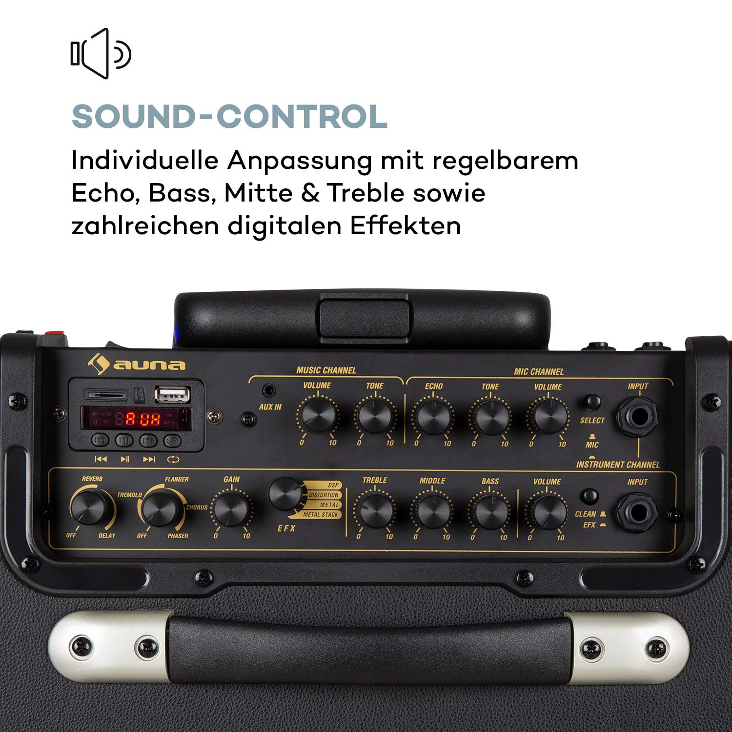 auna-streetstar-retro-50-mobile-pa-anlage-mit-bluetooth-10-zoll-woofer-120w-vhf- image 5