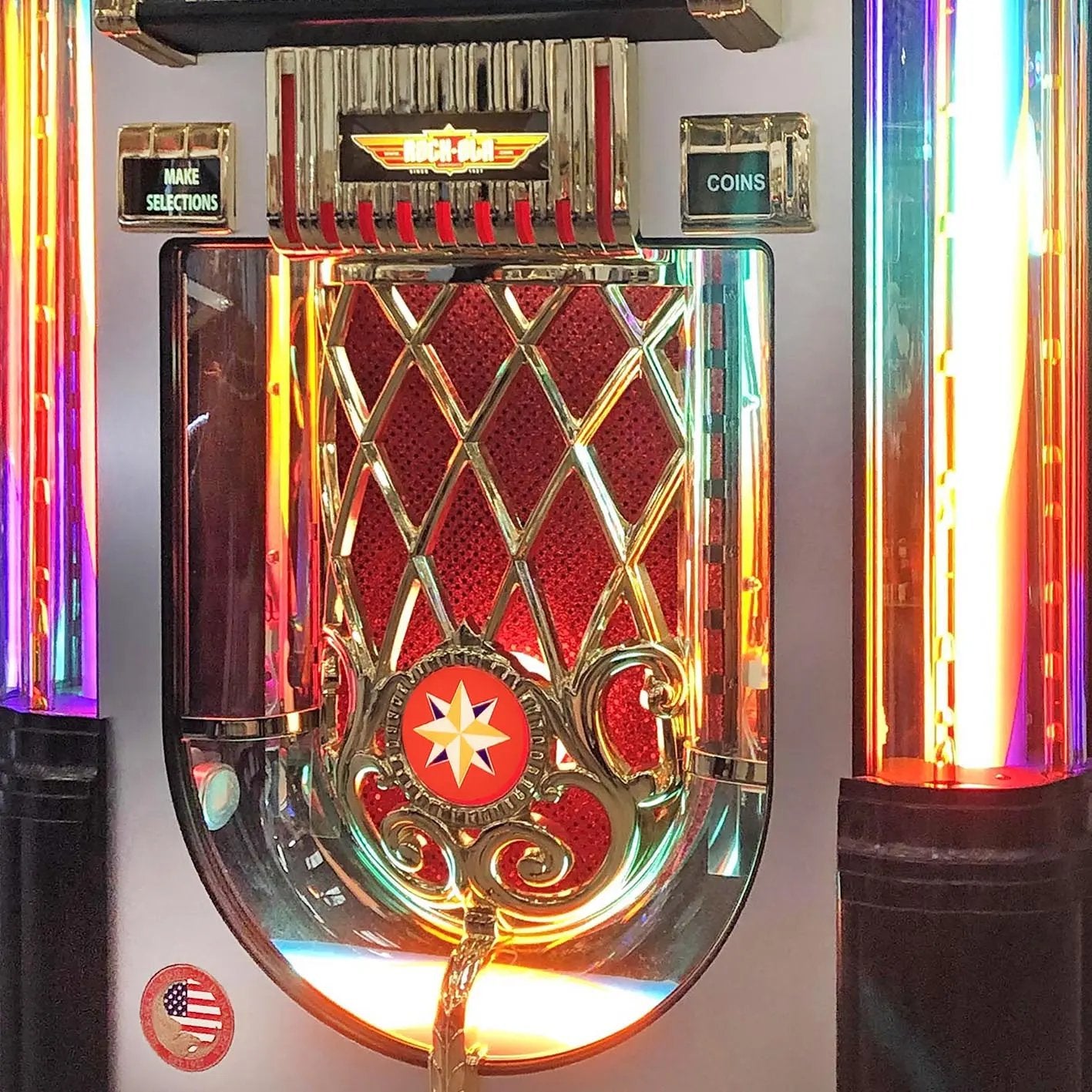 rock-ola-bubbler-vinyl-45-jukebox-crystal-edition-silber image 7