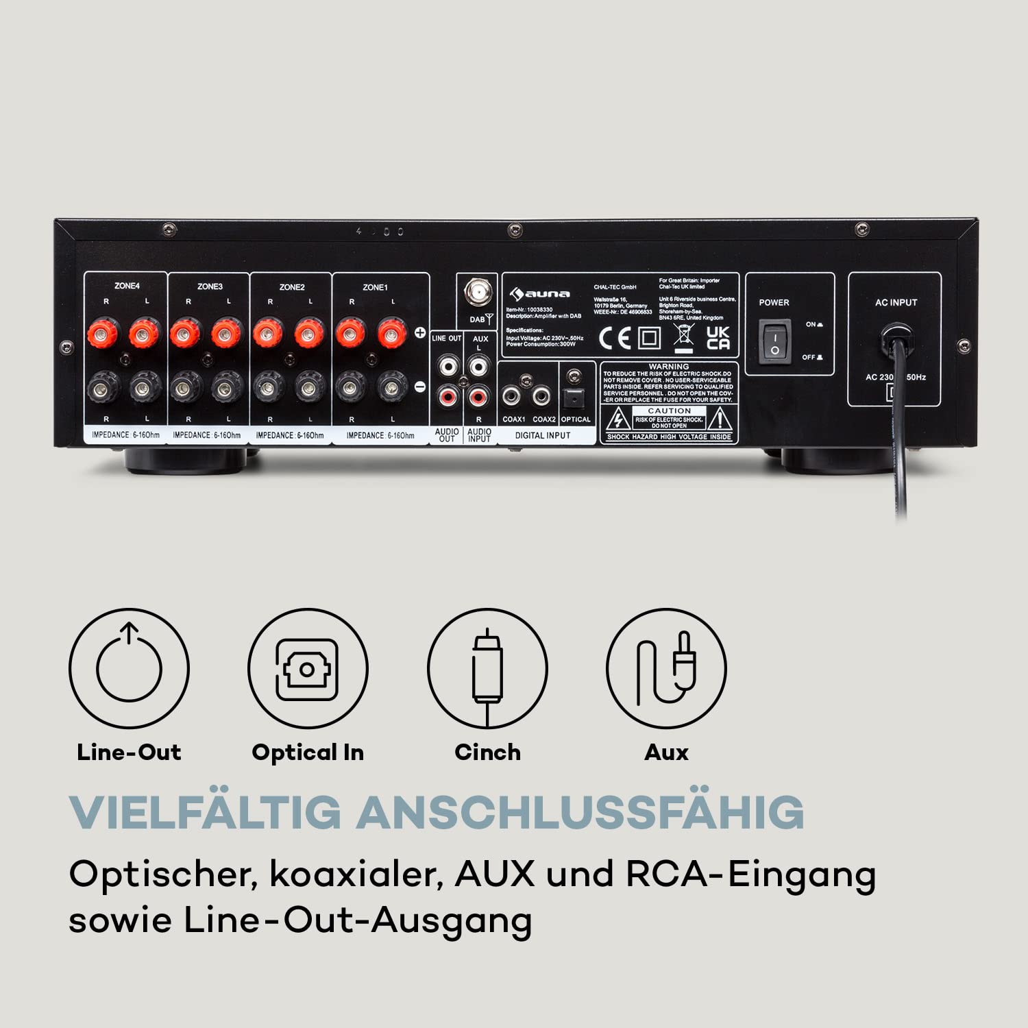 auna-amp-4000-dab-hifi-stereo-verst-rker-mit-dab-und-bluetooth-schwarz-wei image 6