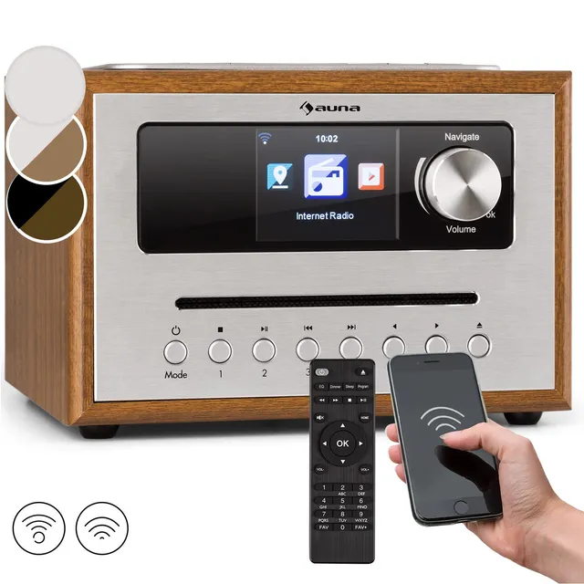 auna-silver-star-internetradio-mit-cd-player-und-bluetooth image 1