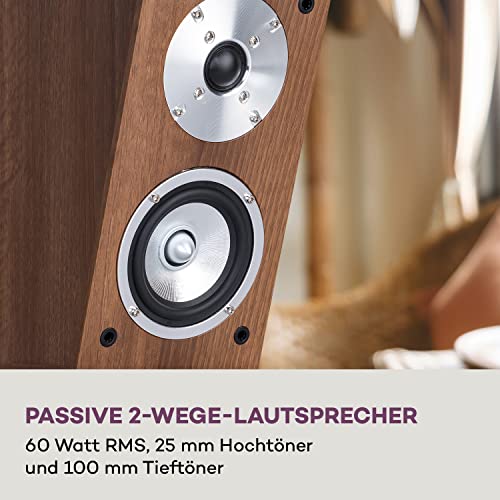 auna-two-hi-fi-lautsprecher-boxen-paar-passiv-100w-mit-60w-rms-subwoofer-schwarz image 8