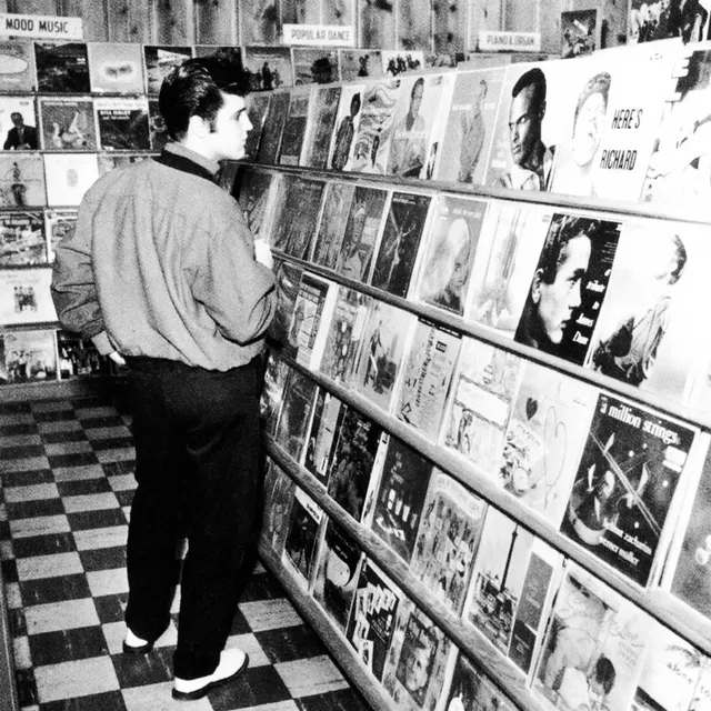 rock-ola-elvis-presley-10x-vinyl-45-records-set-f-r-jukebox-mit-titelkarten image 1