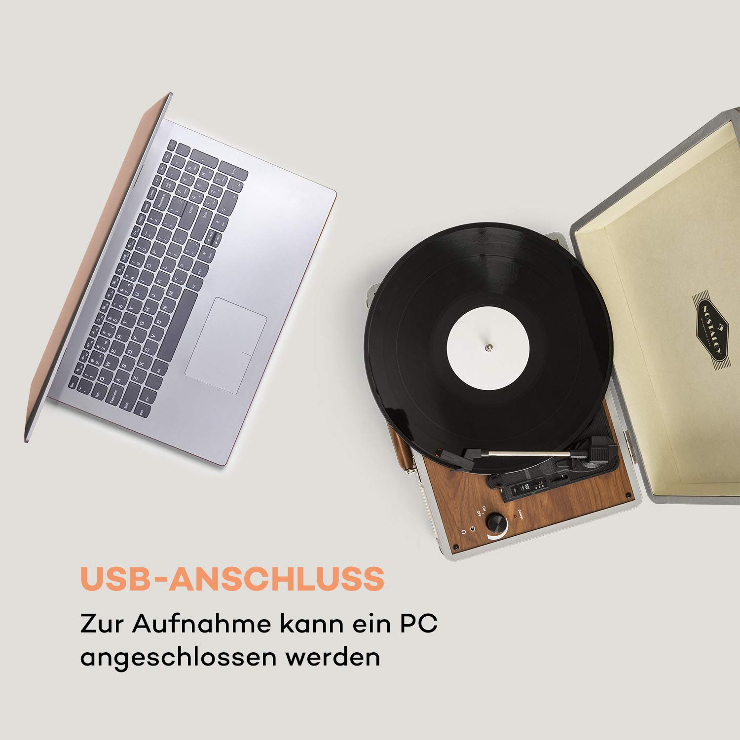 auna-peggy-sue-schallplattenspieler-mit-lautsprecher-silber image 3