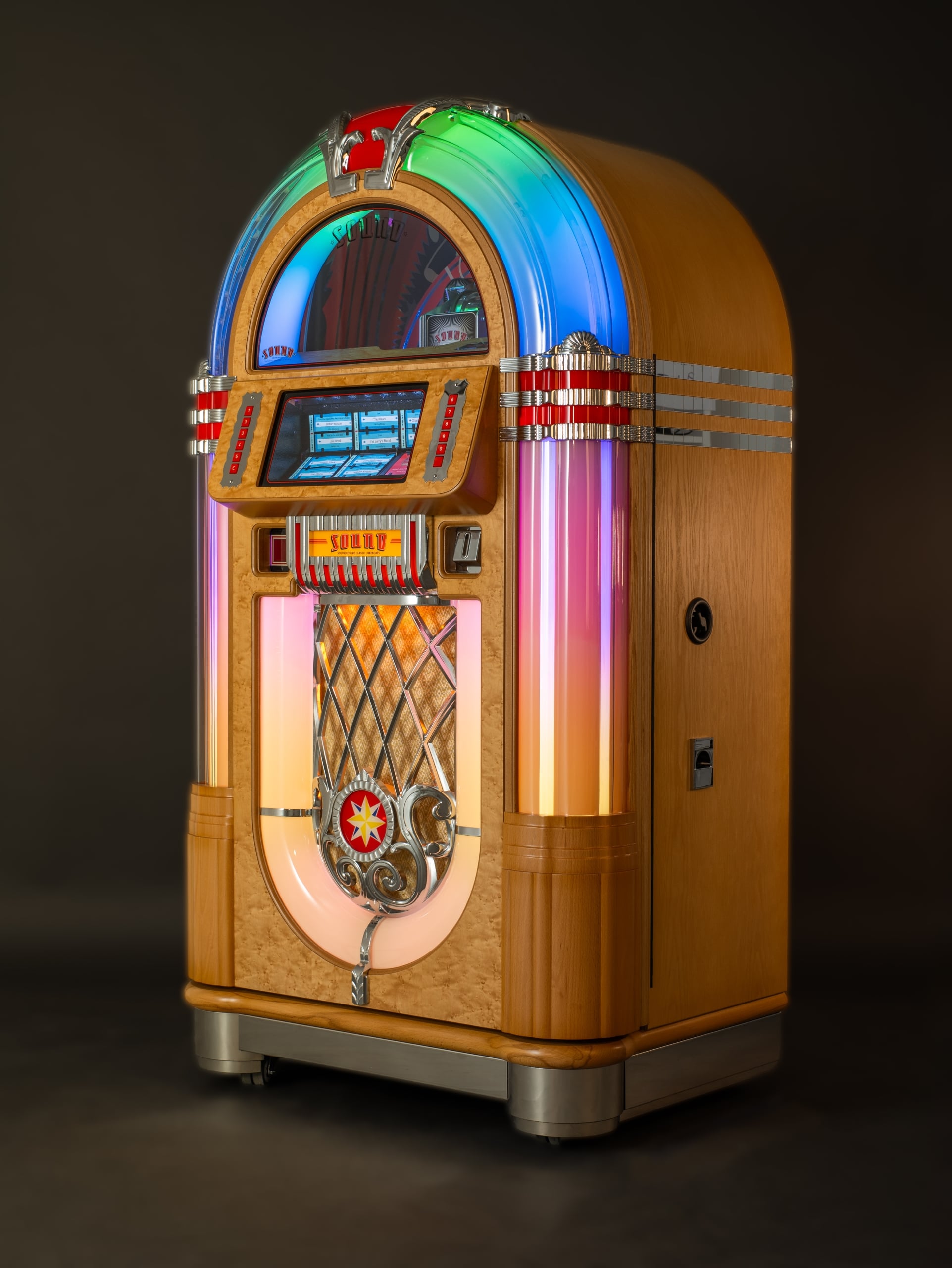 sound-leisure-sl45-vinyl-jukebox-blonde image 8