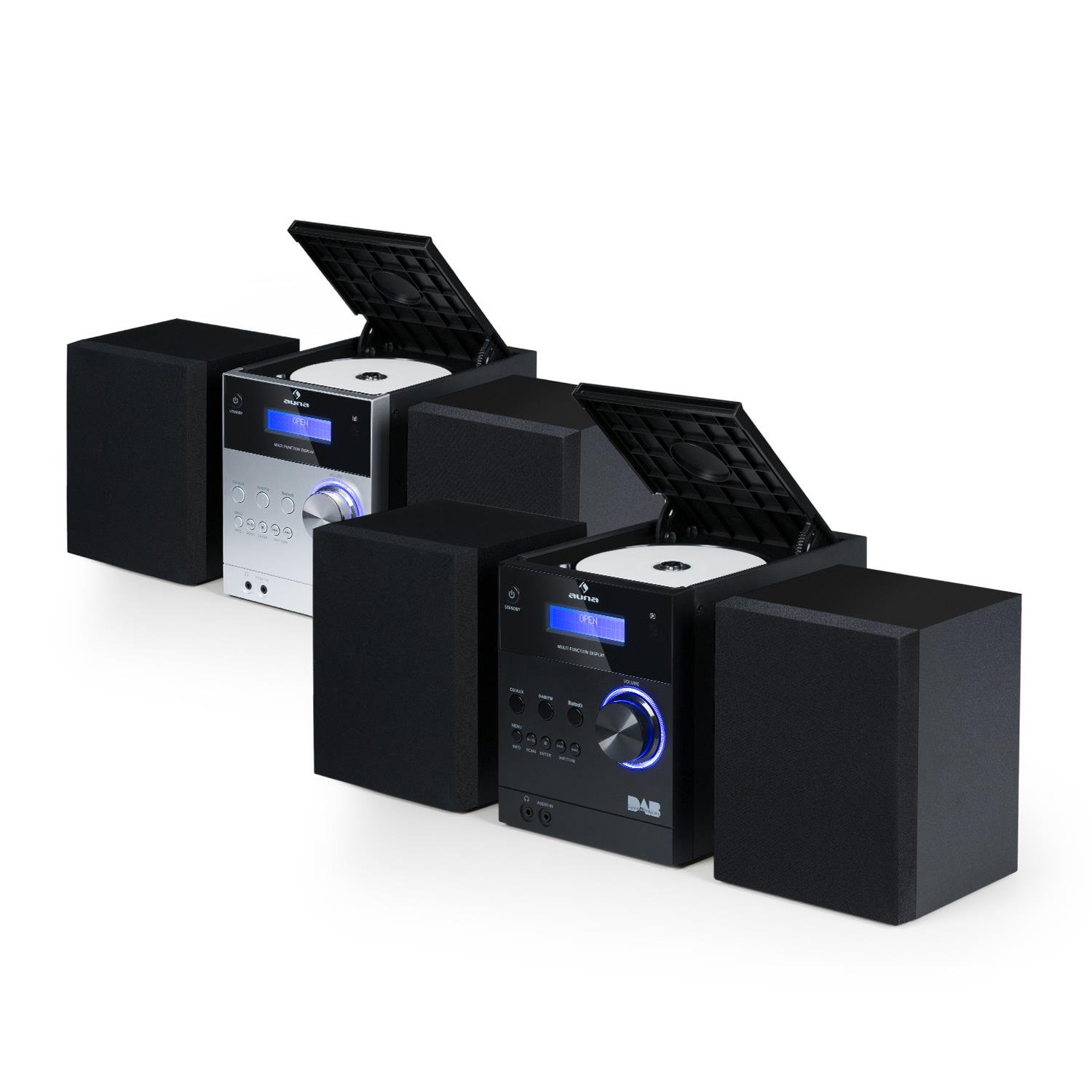 auna-mc-20-dab-micro-stereoanlage-schwarz-mini-hifi-anlage-mit-bluetooth-und-cd image 2