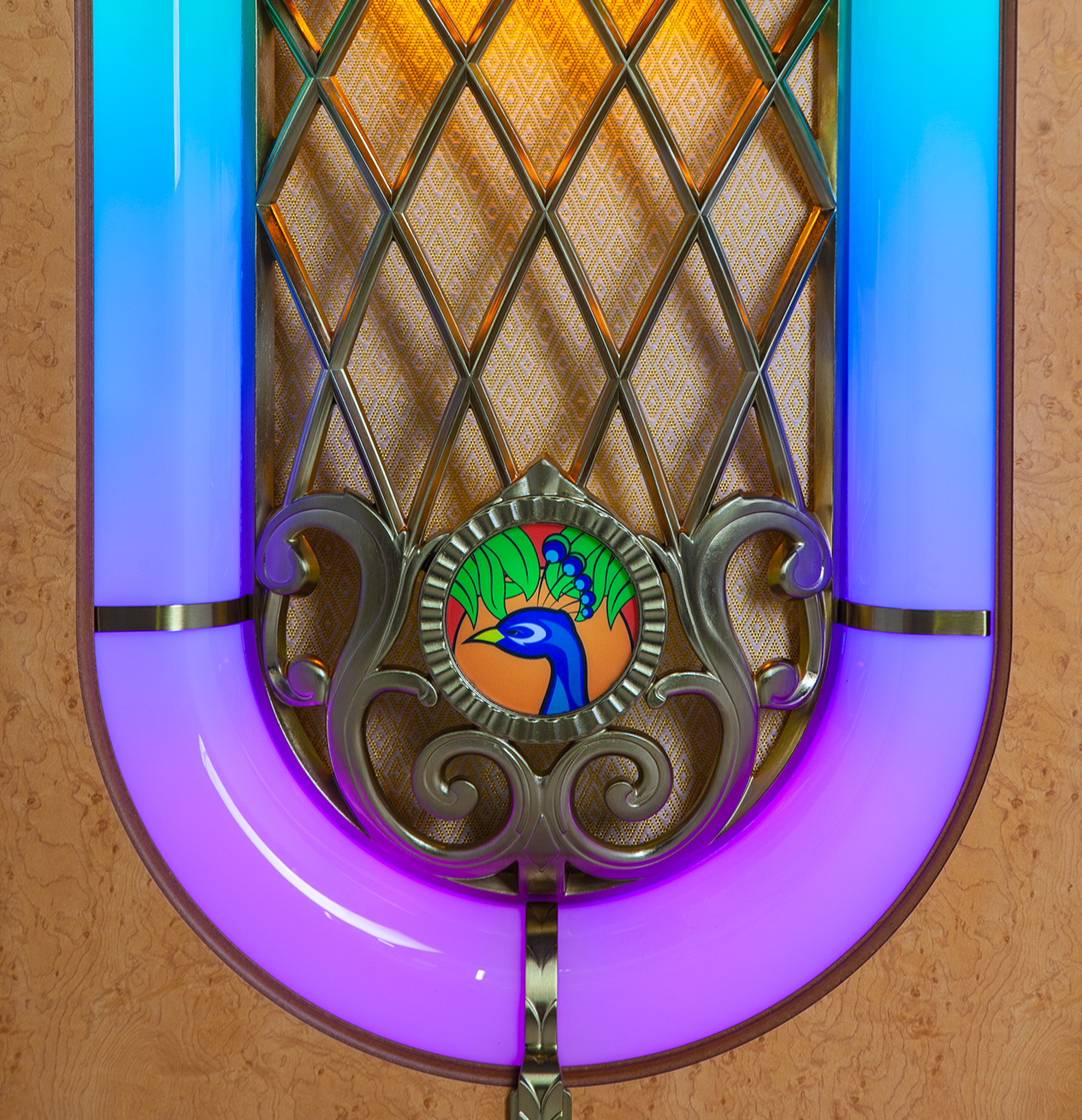 sound-leisure-peacock-sl45-vinyl-jukebox-holz-gold image 5