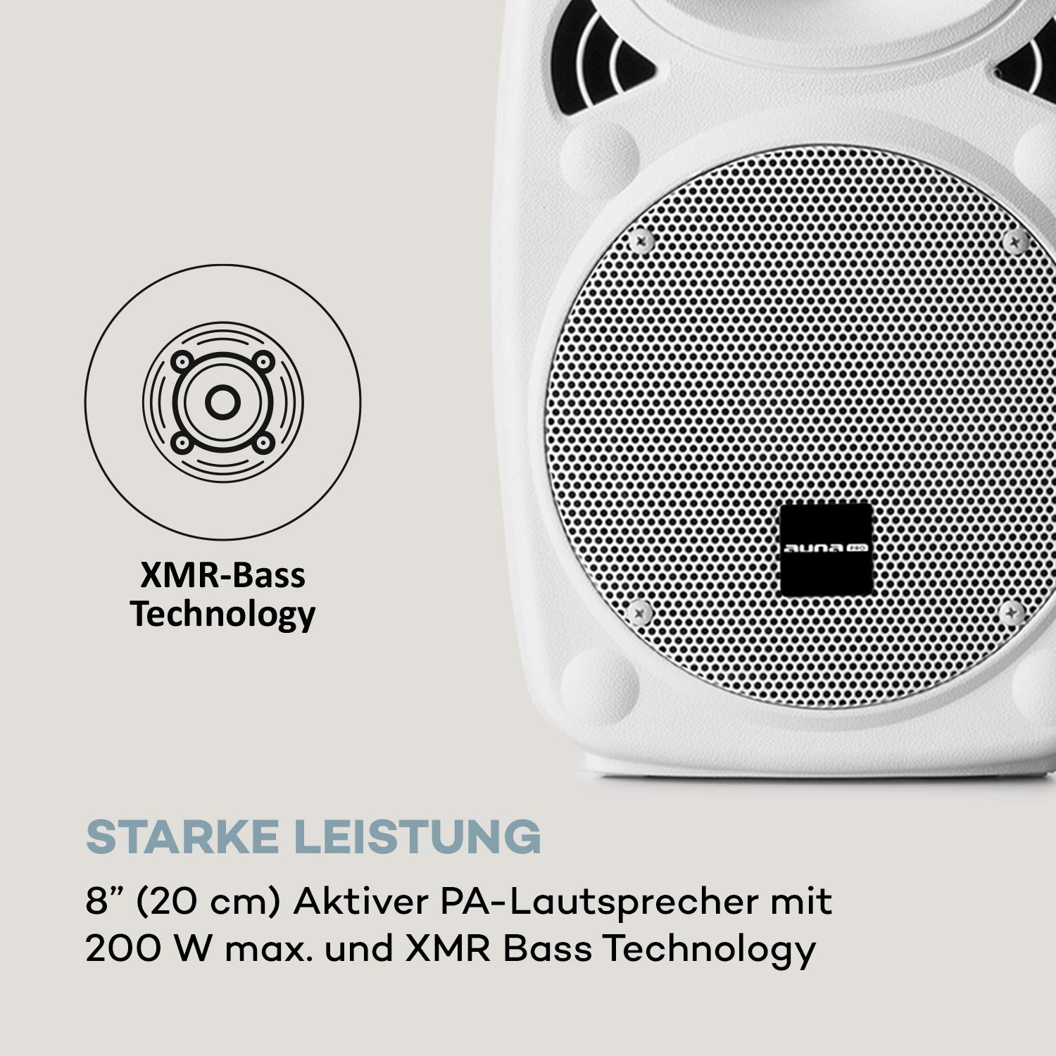 auna-streetstar-mobile-pa-anlage-mit-bluetooth-8-zoll-subwoofer-200w-max-uhf-mik image 4