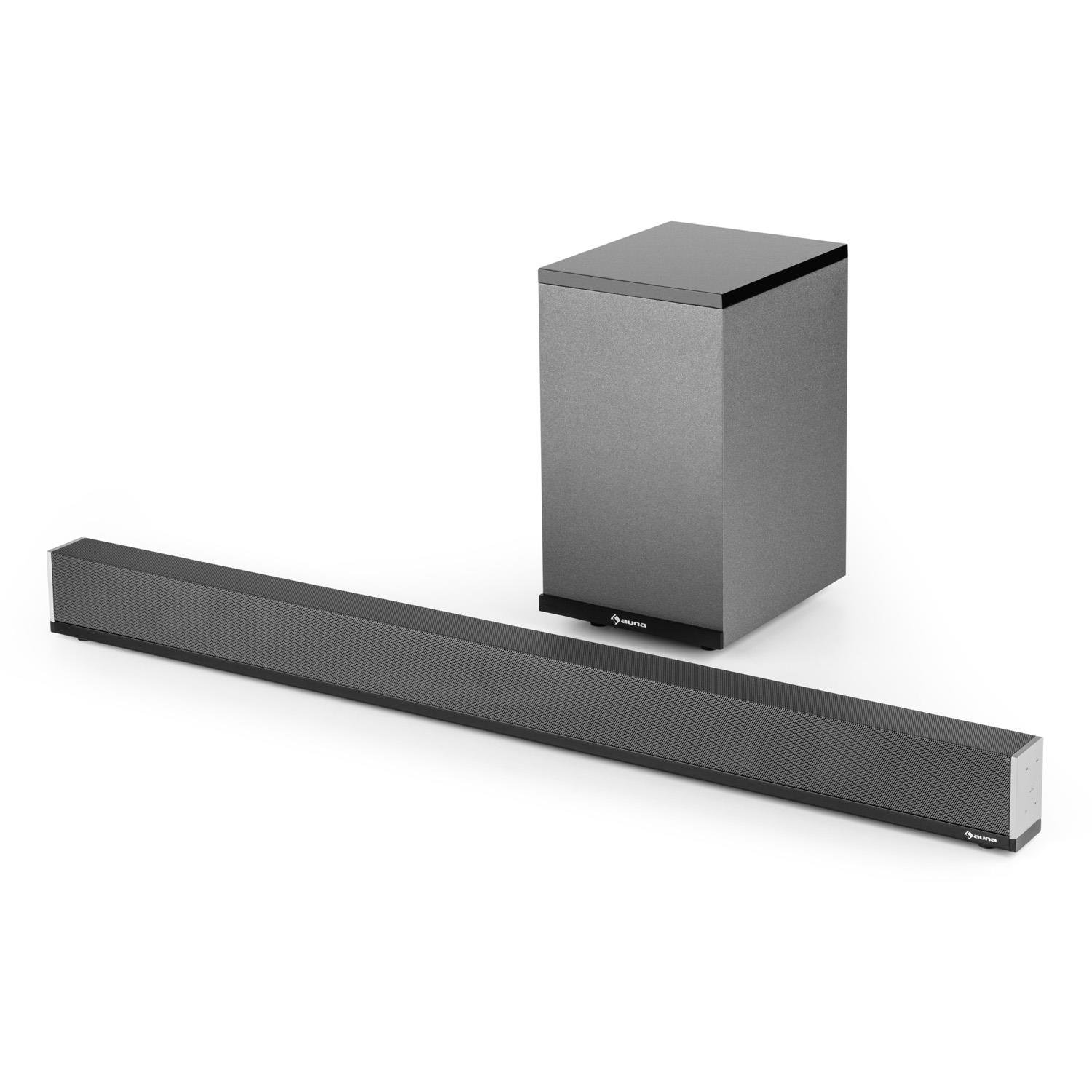 auna-areal-bar-950-2-1-soundbar-mit-subwoofer-140w-bluetooth-usb-grau image 7