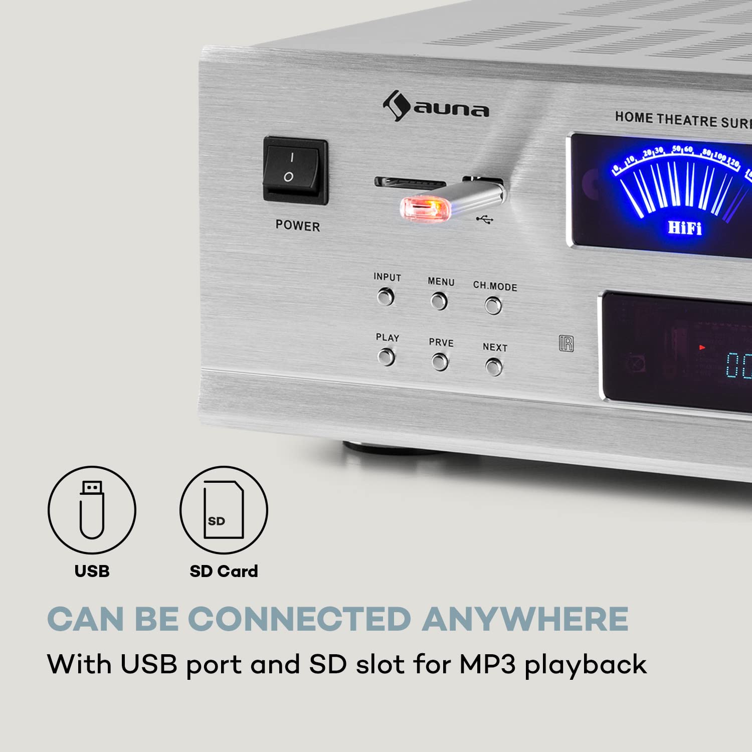auna-amp-5100-bt-5-1-surround-verst-rker-390-watt-mit-bluetooth-und-vu-meter-wei image 6