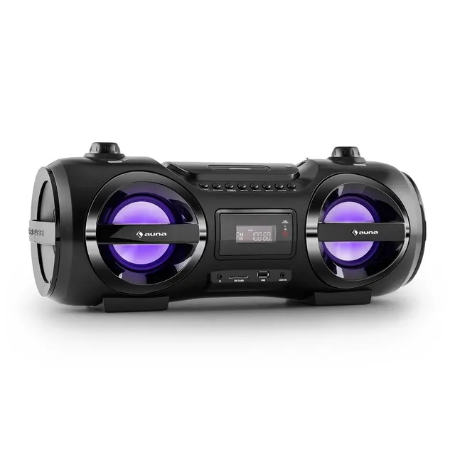 auna-soundblaster-m-mobile-cd-boombox-mit-bluetooth-usb-sd-und-akku-schwarz image 1