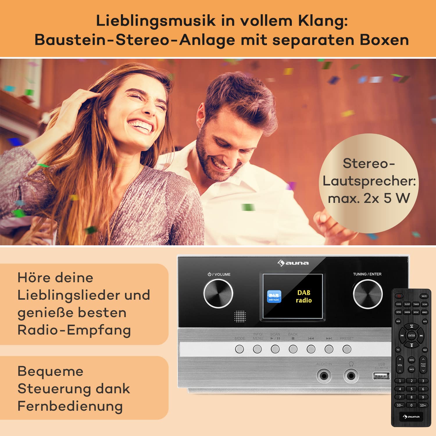 auna-connect-stereoanlage-kompaktanlage-mit-cd-dab-bluetooth image 3