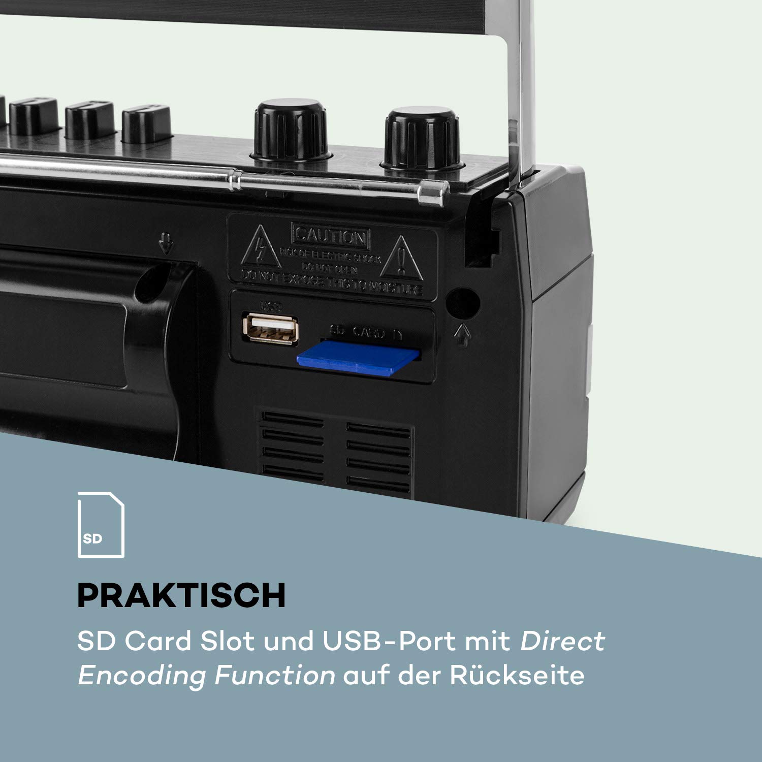 auna-duke-mkii-kassettenrekorder-mit-bluetooth-und-4-band-radio-schwarz image 5