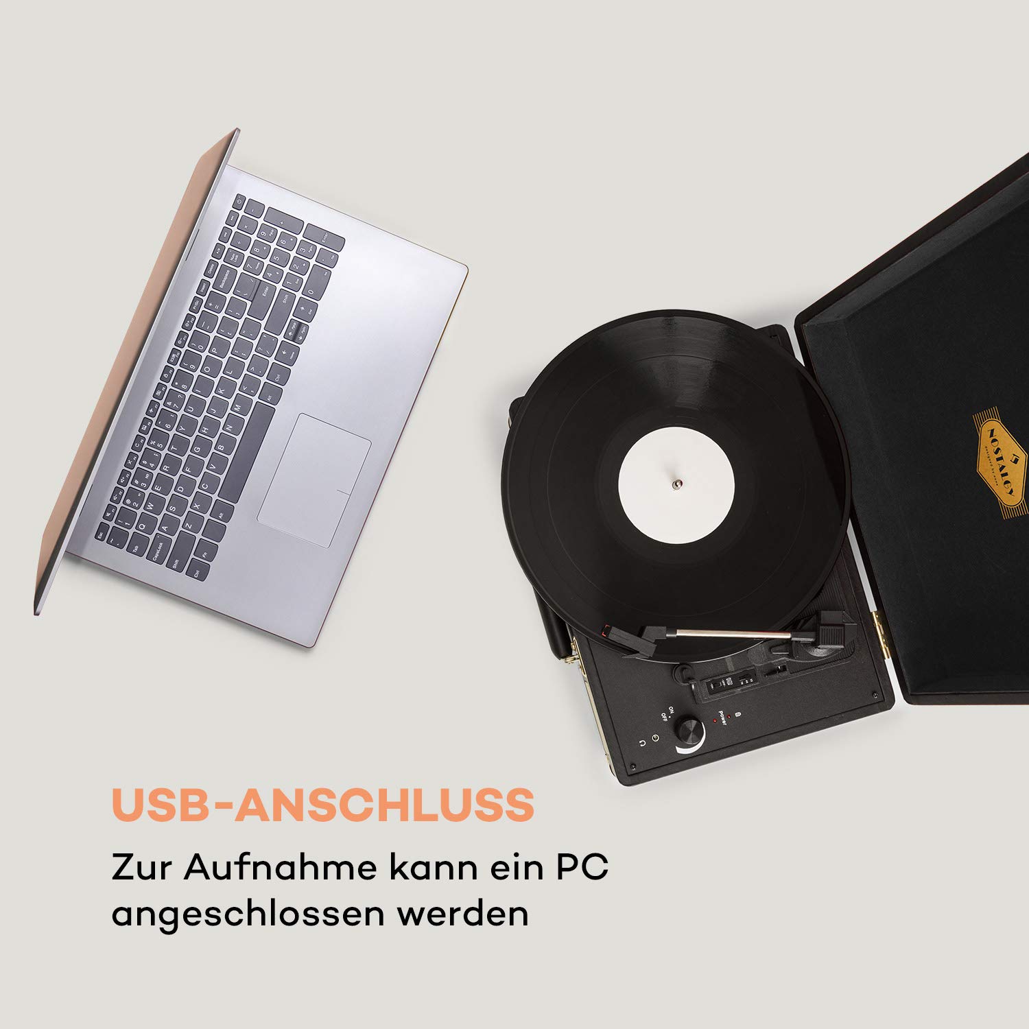 auna-peggy-sue-koffer-plattenspieler-usb-cinch-kopfh-rer-schwarz-gold image 3