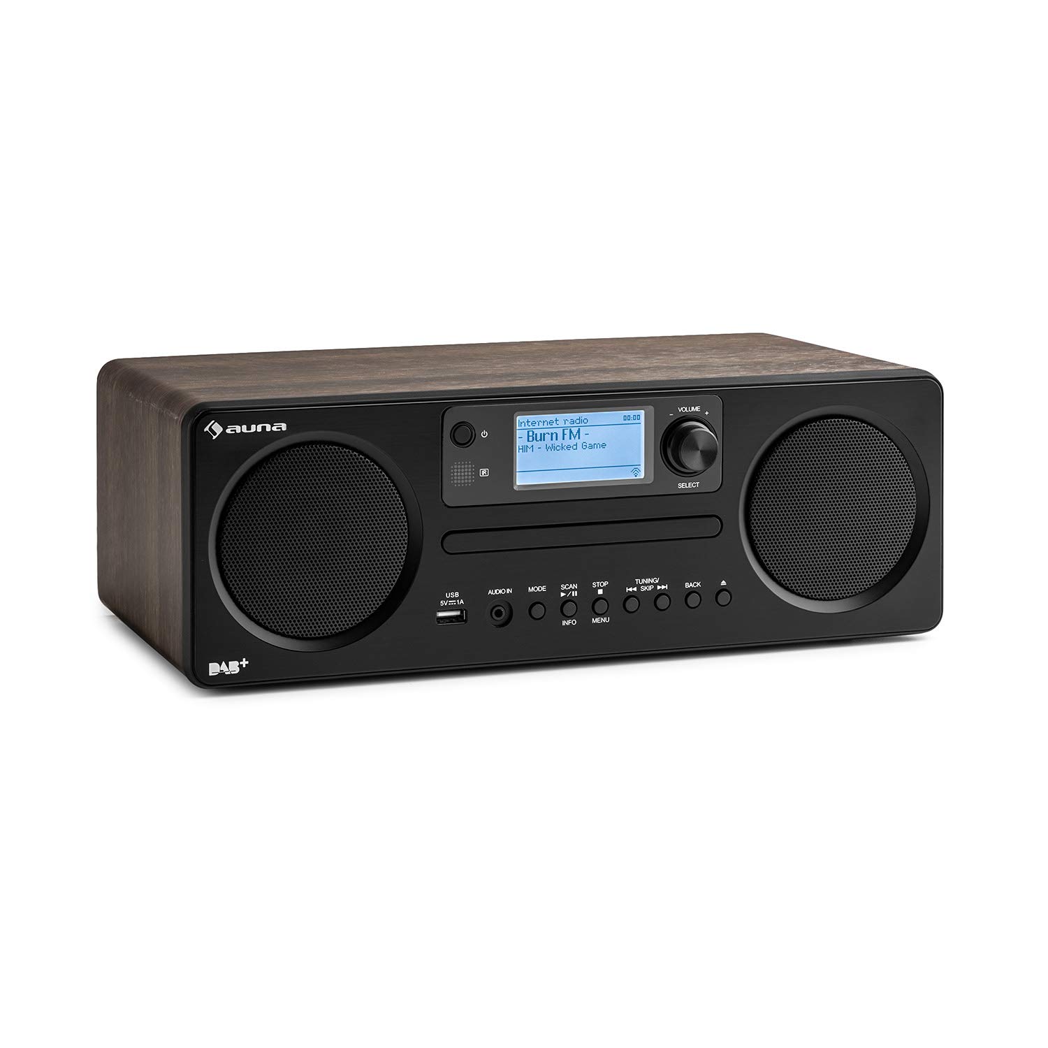 auna-worldwide-cd-internetradio-mit-dab-cd-bluetooth-walnuss image 1