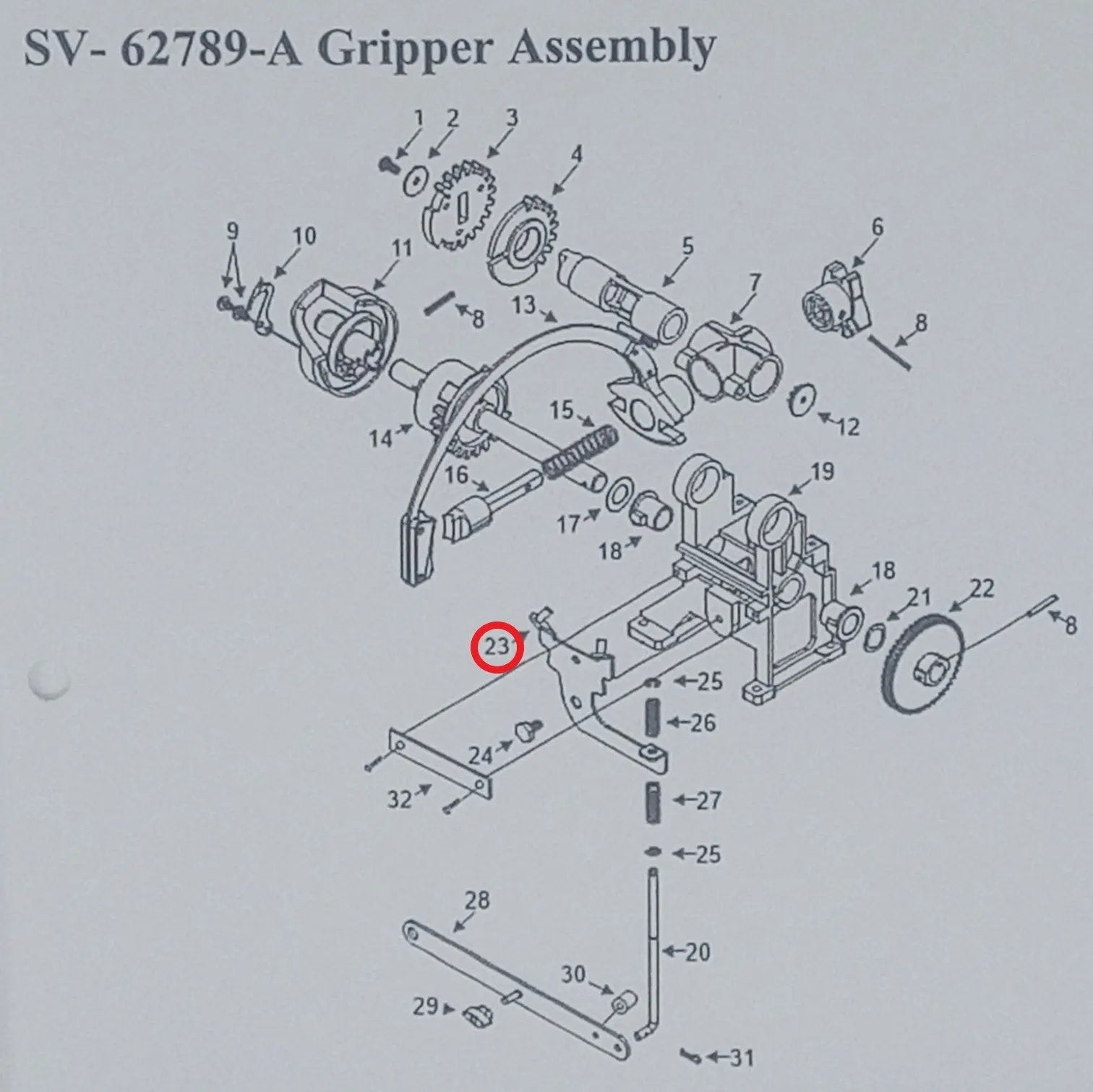rock-ola-gripper-reverse-rivet-assy-62752-a-mechanik-ersatzteil image 2